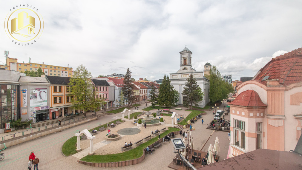 Reprezentatívny priestor na prenájom priamo na námestí mesta Poprad