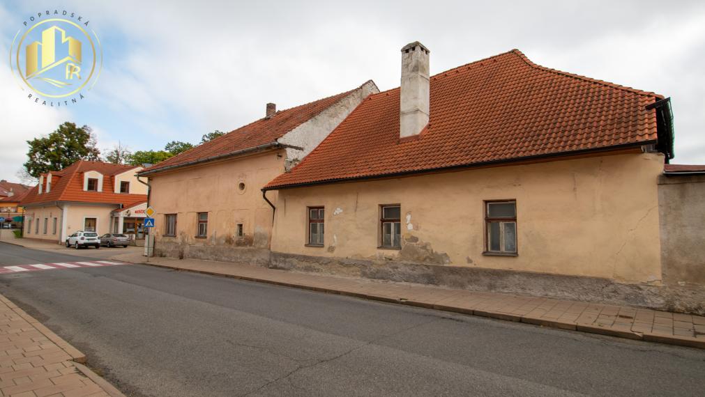 Predaj historického domu na námestí Poprad - Veľká