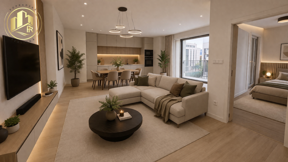 2 - izbový byt s loggiou na Novom nábreží na predaj