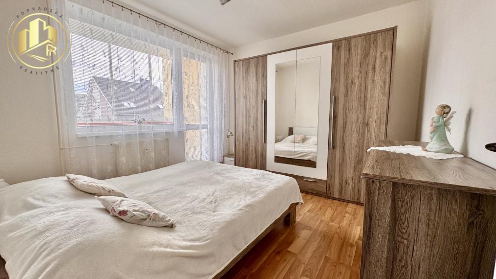 3-izbový byt s dvoma loggiami a výhľadom na Tatry – Poprad Veľká, komplet zariadený