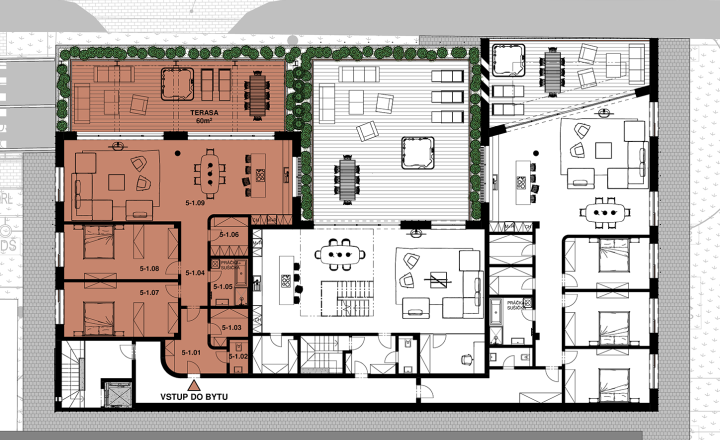 VÝNIMOČNÉ BÝVANIE V SRDCI POPRADU | 3-IZBOVÁ REZIDENCIA SO SÚKROMNOU TERASOU 60 m² - fotografia 5